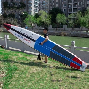 Tabla de SUP Inflable Koetsu de 3.81m/4.27m, Tejido de Carbono, para Lagos y Ríos, Unisex - Product Image 3