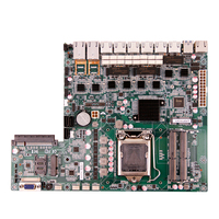 Placa Base Zeroone B150 para Mini PC de Escritorio, 9 LAN, 64G DDR4 RAM, 1151 RJ45, 1 Puerto PCIEX8, Puertos Firewall, 1Com