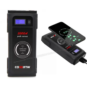 COSSIFTW Auto Jump Starter 20000mAh portatile Auto Powerbank batteria 3000A Car Booster batteria di avviamento di emergenza per Auto