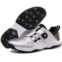 Nouvelles Chaussures de Golf Antidérapantes Homme Femme à Boucle Rotative, Crampons à Pointes, Tige en Maille, Semelle en Caoutchouc, Légères et Respirantes, Modèle Athlétique
