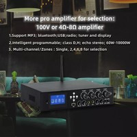 Haut-parleurs hybrides numériques et amplificateurs de mixage, puissance professionnelle de 10000 Watts
