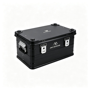 Outdoor <b>camping</b> aluminum alloy <b>storage</b> <b>box</b>, multifunctional car trunk <b>storage</b> <b>box</b>, large aluminum case Stackable Plastic <b>Storage</b> - Product Image 3