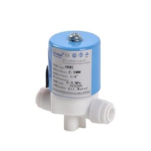 Vente de liquidation B2B COVNA – Mini-vanne solénoïde à eau en PP de qualité alimentaire, température normale, taille de port 6 mm, DC24V, DC12~24V - Product Image 1