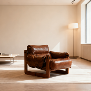 Silla de Jersey de madera maciza de estilo medieval, sofá individual de tela de diseño Retro para muebles del hogar para sala de estar, ocio, Domingos perezosos - Product Image 3