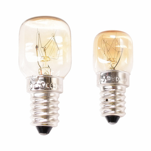 T22 T25 SES E14 <span class=keywords><strong>ampoule</strong></span> de four à tube à incandescence en verre clair à Base <span class=keywords><strong>25w</strong></span> <span class=keywords><strong>ampoule</strong></span> de four à <span class=keywords><strong>micro</strong></span>-ondes résistante à la chaleur à 300 degrés à vendre - Product Image 3