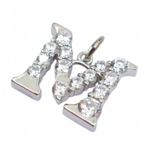 UM Jewelry Classic 925 <b>silver</b> letter Charm Pendant <b>necklace</b> for women children anniversaries wedding gifts and party occasions - Product Image 6