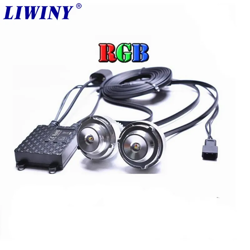 Liwiny Magical Wifi Control E39 20w Rgb Led Marker Angel Eyes Rgbw Light per Bm w E39 M5 E87 E60 E63 E64 E65 E66 X3 X5 E53