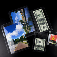 Pochettes de Classeur Mini A5 A6 A7 en PVC Transparent, Enveloppes de Budget pour Argent sans Fermeture Éclair à Ouverture Latérale, Enveloppe de Trésorerie Imperméable
