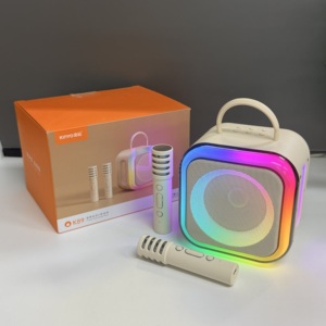 Altavoz de Karaoke Portátil Kinglucky K89 con Iluminación RGB, Juego que Incluye Micrófonos, Altavoz Bluetooth Portátil - Product Image 4