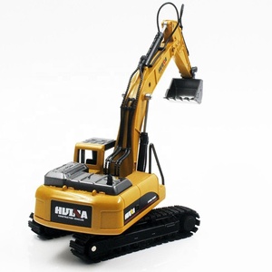 HUINA 1710-excavadora de <span class=keywords><strong>juguete</strong></span> de aleación de gran calidad, camión modelo RC, coche fundido a presión de Metal, <span class=keywords><strong>juguete</strong></span> de ingeniería, regalo de Navidad - Product Image 3