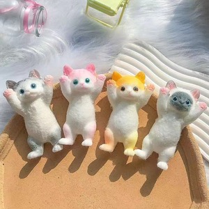 Hot Sale TPR Simulation Cartoon Cat Novelty Fluffy Stretch Soft Stress Relief Taba Decompression Toys for Kids Boys and Girls - Product Image 2