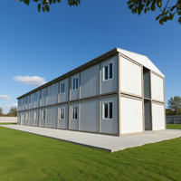 Maison conteneur préfabriquée personnalisable directement de l'usine avec salle de bain et chambre pour hôtel, bureau, camping