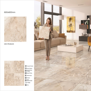 Ice Light 600x600mm Glossy Polished Porcelain Tiles Marble Effect Interior Floor Design Premium - Product Image 3
