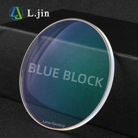 L.jin 1.56 Lentes Asféricas Monofocales con Filtro de Luz Azul HMC UV420, Antideslumbrantes, Lentes Ópticas Oftálmicas