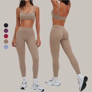 Nuovo Design 2026: Completo Sportivo da Donna con Reggiseno Traspirante Arricciato e Leggings Modellanti ad Asciugatura Rapida, Giacca con Zip per <span class=keywords><strong>Palestra</strong></span> - Product Image 2