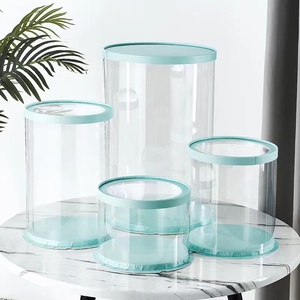 Cajas de Plástico Transparentes Ecológicas para Pasteles de 10 Pulgadas en Blanco/Negro/Rosa/Azul/Dorado al por Mayor - Product Image 5