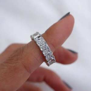 Anillo de compromiso de oro 14K de corte ovalado clásico, ajuste de punta de diamante de racimo, anillo de boda solitario cultivado en laboratorio, fiestas, aniversarios - Product Image 2