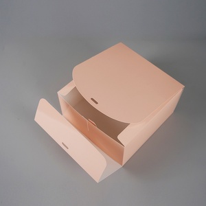 กล่องเค้กวันเกิดใสหรูหรา Sunshine Small MOQ พร้อมหน้าต่างสำหรับบรรจุภัณฑ์ - Product Image 3