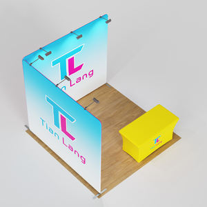 Cabina de exposición portátil Expo 10*10 pies Exhibición de exhibición de Feria Comercial Fondo de tela de tensión personalizado para soporte de exposición de Feria Comercial - Product Image 3