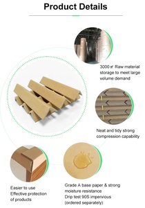 Protection <span class=keywords><strong>d</strong></span>'angle en carton kraft en forme de L S.Y.T, haute résistance, pour boîtes en carton - Product Image 5