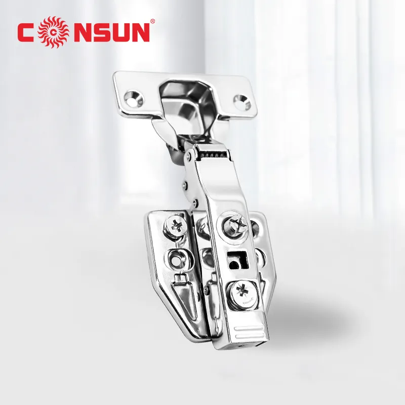 CONSUN 35mm 3D Ajustável Cozinha Hardware Clip On close escritório auto fechamento dobradiça da porta hidráulica Mobiliário Dobradiça Do Armário