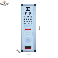 Équipement ophtalmique au prix d'usine, tableau de Snellen à LED, appareil d'acuité visuelle, optométrie, distance de test de 5 m, boîte à lumière pour tableau visuel