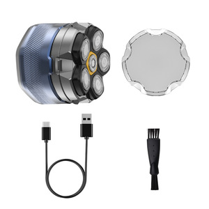 เครื่องโกนหนวดไร้สาย FK-8750 แบบ 6 มิติ สำหรับโกนศีรษะ ผู้ชาย ใบมีดแม่เหล็กกันน้ำ ชาร์จไฟได้ พร้อมหน้าจอ LCD - Product Image 2