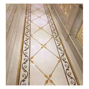 Piastrelle Decorative <span class=keywords><strong>in</strong></span> <span class=keywords><strong>Marmo</strong></span> e Granito Naturale con Design a Intarsio ad Acqua per Pavimentazione <span class=keywords><strong>in</strong></span> <span class=keywords><strong>Marmo</strong></span> - Product Image 1