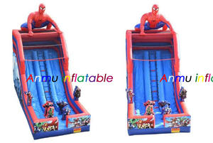 Château <span class=keywords><strong>gonflable</strong></span> commercial Moonwalk pour enfants, <span class=keywords><strong>toboggan</strong></span> aquatique Spider-Man, <span class=keywords><strong>toboggan</strong></span> aquatique Spider-Man avec piscine - Product Image 5