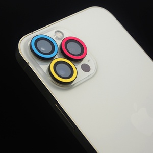 เลนส์กล้อง iPhone ป้องกันรอยขีดข่วน เรืองแสง สำหรับ iPhone 14 13 Pro Max  กระจกนิรภัยเรืองแสงแบบวงแหวน - Product Image 6