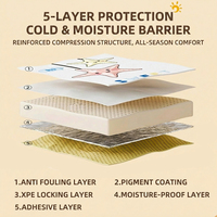 Panneaux muraux 3D autocollants en mousse XPE de 8 mm, autocollants décoratifs à peler et coller, rembourrage anti-collision pour la décoration de la crèche, de l'hôtel et de l'école