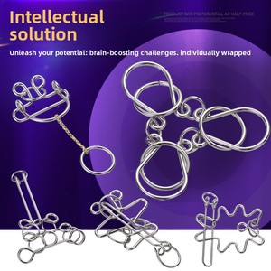 Casse-tête de haute difficulté : déverrouillage du casse-tête Luban, Minglock, jeu de réflexion pour ordinateur de bureau, motricité fine - Product Image 3
