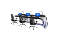 Consolas de sistemas de vigilancia para sala de control de ordenadores industriales, integrador de sistemas de seguridad, escritorio de centro de control, venta al por mayor, 2017