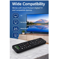 Télécommande intelligente en plastique personnalisée 38 touches IR/BT/Voix/2.4G avec meilleur prix pour boîtier TV LED LCD HD – Vente en gros
