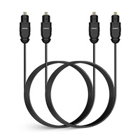 Câble Audio-vidéo numérique, Fiber optique Toslink, 2 pcs, haute qualité