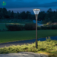 JD 30W 60W 100W Poteaux d'éclairage extérieur de décoration de jardin Poteau d'éclairage de jardin en fonte décorative