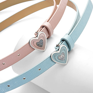 Cinturón Brillante para Niñas con Hebilla <span class=keywords><strong>de</strong></span> Corazón, Cinturón <span class=keywords><strong>de</strong></span> Cuero PU con Lentejuelas, Accesorio <span class=keywords><strong>de</strong></span> Moda para Ropa Infantil, Directo <span class=keywords><strong>de</strong></span> Fábrica - Product Image 6