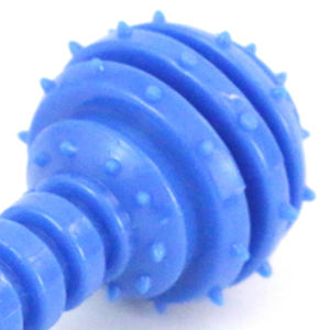 High-End 12.5cm TPR Stimulating Playtime Hard-Sting Ring Dumbbell Premium Dog <b>Teeth</b> Cleaning Chew <b>Toy</b> - Product Image 2