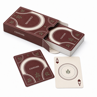 Cartes à Jouer Promotionnelles Personnalisées pour l'Engagement des Clients des Restaurants Français - Cartes de Jeu Recyclables Double Face avec Emballage Inclus