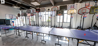 Table de tennis de table professionnelle IUNNDS, ensemble de jeu de ping-pong pliable pour l'intérieur, mode de jeu solo, table de ping-pong