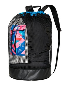 Custom Mesh <b>Drawstring</b> <b>Backpack</b> Large Capacity Diving Bag Waterproof PVC Bottom Dry Pocket Outdoor Beach Swimming <b>Backpack</b> - Product Image 1