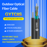 Cable de Fibra Óptica Blindado Personalizado de 12, 24, 48 Núcleos, Cable de Internet para Exteriores, Bobina Negra, Cables de Comunicación de Fibra