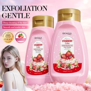 Exfoliante Corporal <span class=keywords><strong>BIOAQUA</strong></span> Marca Privada, Sal de Baño con Aroma a Pastel de Fresa, Blanqueador y Exfoliante, Precio al por Mayor - Product Image 2