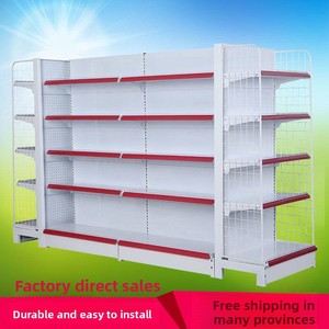 Supermarket Display Shelves Single-sided Double-sided Metal Heavy Duty Quick Installation for Convenience Stores <strong>Small</strong> <strong>Shops</strong> - Product Image 3