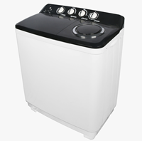 China Factory 12kg Large Capacity Semi Automatic Twin Tub Washing Machine Household Washer CE CB Certificate Support Custom Logo