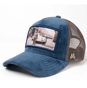 Casquette de camionneur en velours et maille avec impression numérique personnalisé<span class=keywords><strong>e</strong></span> et broderie 3D <span class=keywords><strong>photo</strong></span>, style suédois - Product Image 1