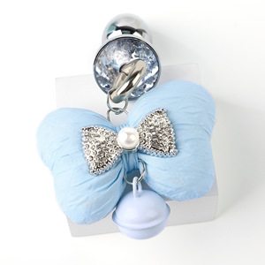 Tapón <span class=keywords><strong>Anal</strong></span> Metálico con Lazo y Campana, Juguete Erótico para Estimulación <span class=keywords><strong>Anal</strong></span>, Diseño Lindo y Suave para <span class=keywords><strong>Chicas</strong></span> - Product Image 2