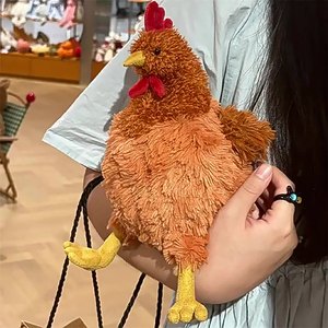 Patlayıcı komik sevimli tavuk şekilli peluş oyuncak Pet oyuncak interaktif köpek çiğnemek oyuncak - Product Image 3