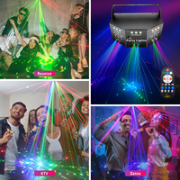 Nouveauté 15 yeux LED Mini Disco Laser éclairage de scène projecteur faisceau lumineux pour DJ boîte de nuit scène fête Laser lumières