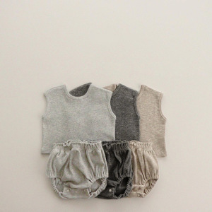 Nouvel ensemble décontracté d'été unisexe pour bébé : haut sans manches, short assorti et bonnet – 3 pièces pour enfants et bébés garçons - Product Image 6